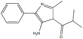 1-(4-Amino-2-methyl-5-phenyl-3H-pyrrol-3-yl)-2-methyl-1-propanone Struktur