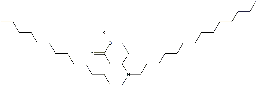 3-(Ditetradecylamino)valeric acid potassium salt Struktur