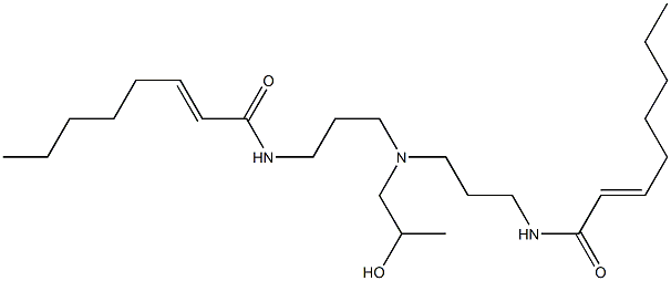 N,N'-[2-Hydroxypropyliminobis(3,1-propanediyl)]bis(2-octenamide) Struktur