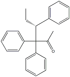 [R,(-)]-3,3,4-Triphenyl-2-hexanone Struktur