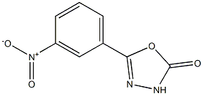 5-(3-Nitrophenyl)-1,3,4-oxadiazol-2(3H)-one Struktur