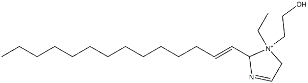 1-Ethyl-1-(2-hydroxyethyl)-2-(1-tetradecenyl)-3-imidazoline-1-ium Struktur