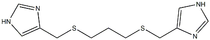 1,7-Bis(1H-imidazol-4-yl)-2,6-dithiaheptane Struktur