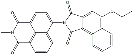 N-[(2,3-Dihydro-2-methyl-1,3-dioxo-1H-benzo[de]isoquinoline)-6-yl]-4-ethoxynaphthalimide Struktur