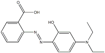 o-(4-Diethylamino-2-hydroxyphenylazo)benzoic acid Struktur