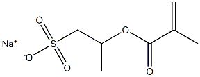 2-(Methacryloyloxy)-1-propanesulfonic acid sodium salt Struktur