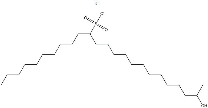 23-Hydroxytetracosane-11-sulfonic acid potassium salt Struktur