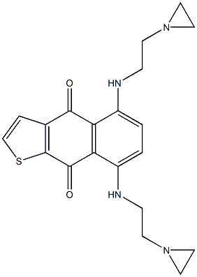 5,8-Bis[2-(1-aziridinyl)ethylamino]naphtho[2,3-b]thiophene-4,9-dione Struktur