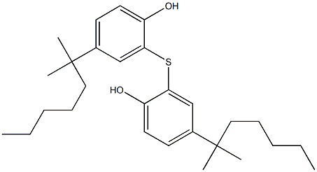 2,2'-Thiobis[4-(1,1-dimethylhexyl)phenol] Struktur