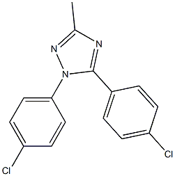 1,5-Bis(4-chlorophenyl)-3-methyl-1H-1,2,4-triazole Struktur