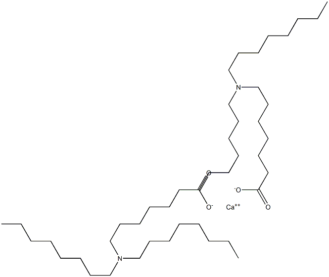 Bis[7-(dioctylamino)heptanoic acid]calcium salt Struktur