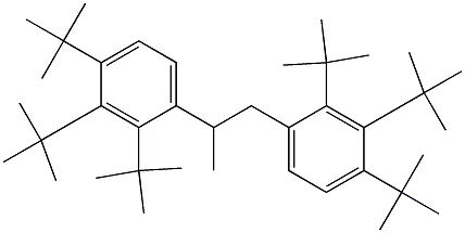 1,2-Bis(2,3,4-tri-tert-butylphenyl)propane Struktur