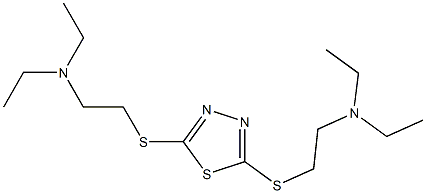 2,5-Bis(2-diethylaminoethylthio)-1,3,4-thiadiazole Struktur