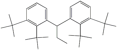 1,1-Bis(2,3-di-tert-butylphenyl)propane Struktur