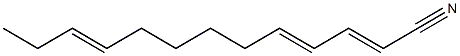 2,4,10-Tridecatrienenitrile Struktur