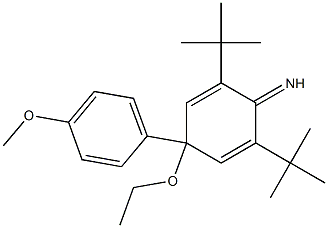 2,6-Di-tert-butyl-4-ethoxy-4-(4-methoxy-phenyl)-2,5-cyclohexadien-1-imine Struktur