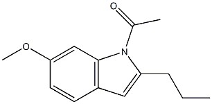 1-Acetyl-6-methoxy-2-propyl-1H-indole Struktur