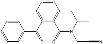 N-Isopropyl-N-cyanomethyl-2-(benzoyl)benzamide Struktur