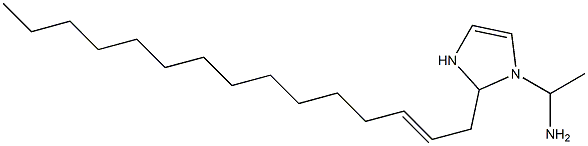 1-(1-Aminoethyl)-2-(2-pentadecenyl)-4-imidazoline Struktur