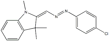 2-(4-Chlorophenylazomethylene)-1,3,3-trimethylindoline Struktur