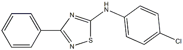 3-Phenyl-5-(4-chlorophenyl)amino-1,2,4-thiadiazole Struktur