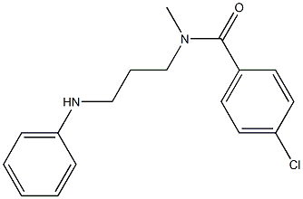 4-Chloro-N-methyl-N-[3-(phenylamino)propyl]benzamide Struktur