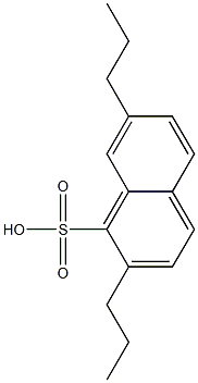 2,7-Dipropyl-1-naphthalenesulfonic acid Struktur