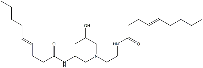 N,N'-[2-Hydroxypropyliminobis(2,1-ethanediyl)]bis(4-nonenamide) Struktur