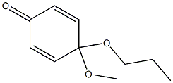 4-Propoxy-4-methoxy-2,5-cyclohexadien-1-one Struktur