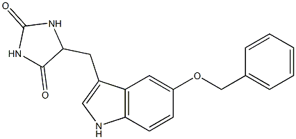 5-Benzyloxy-3-(2,5-dioxo-4-imidazolidinylmethyl)-1H-indole Struktur