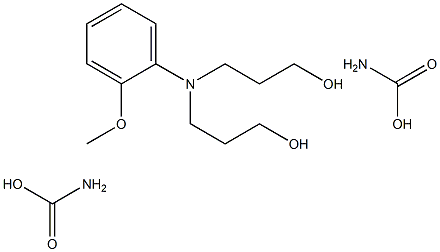 3,3'-[(o-Methoxyphenyl)imino]bis(1-propanol)dicarbamate Struktur