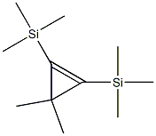 1,2-Bis(trimethylsilyl)-3,3-dimethylcyclopropene Struktur