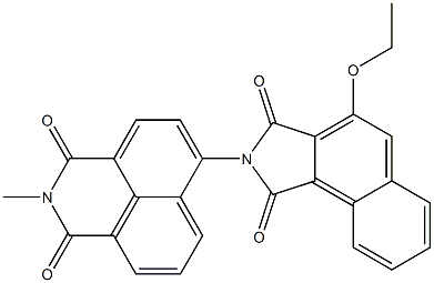 N-[(2,3-Dihydro-2-methyl-1,3-dioxo-1H-benzo[de]isoquinoline)-6-yl]-3-ethoxynaphthalimide Struktur