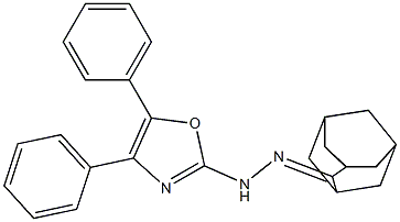 Adamantan-2-one (4,5-diphenyloxazol-2-yl)hydrazone Struktur