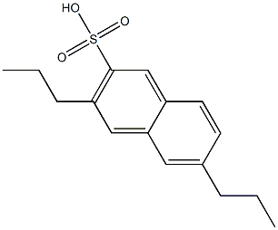 3,6-Dipropyl-2-naphthalenesulfonic acid Struktur