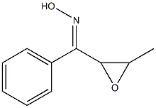 (E)-[3-Methyloxiranyl]phenyl ketone oxime Struktur