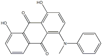 4-(N-Methylphenylamino)-1,8-dihydroxyanthraquinone Struktur