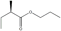 [R,(-)]-2-Methylbutyric acid propyl ester Struktur