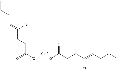 Bis(4-chloro-4-octenoic acid)calcium salt Struktur