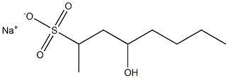 4-Hydroxyoctane-2-sulfonic acid sodium salt Struktur