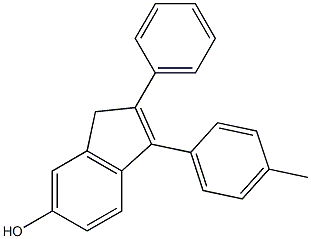 2-(Phenyl)-3-(4-methylphenyl)-1H-inden-6-ol Struktur