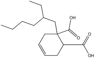 4-Cyclohexene-1,2-dicarboxylic acid hydrogen 1-[2-ethylhexyl] ester Struktur