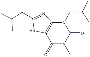 1-Methyl-3,8-diisobutylxanthine Struktur