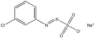 m-Chlorobenzenediazosulfonic acid sodium salt Struktur