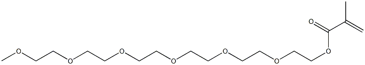 Methacrylic acid 17-methoxy-3,6,9,12,15-pentaoxaheptadecane-1-yl ester Struktur