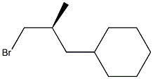 (-)-[(S)-3-Bromo-2-methylpropyl]cyclohexane Struktur