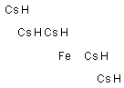 Iron pentacesium Struktur