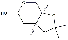 (3aR,7aS)-2,2-Dimethyl-tetrahydro-[1,3]dioxolo[4,5-c]pyran-6-ol Struktur