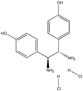 (S,S)-1,2-Bis(4-hydroxyphenyl)-1,2-ethanediamine dihydrochloride, 95%, ee 99% Struktur