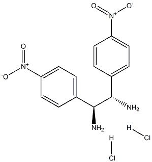 (S,S)-1,2-Bis(4-nitrophenyl)-1,2-ethanediamine dihydrochloride, 95%, ee 99% Struktur